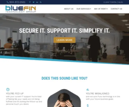 Blue-FIN.com(Blue Fin Group) Screenshot