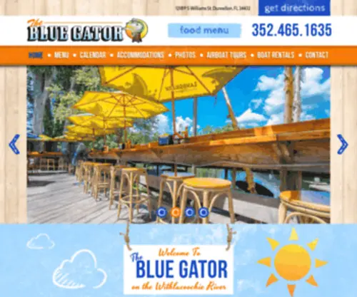 Blue-Gator.com(Bars & Restaurant Dunnellon) Screenshot