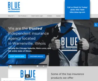 Blue-IG.com(Insurance Agency in Warrenville IL) Screenshot