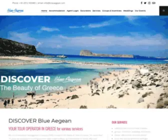 Blueaegean.com(Best Greece honeymoon packages) Screenshot