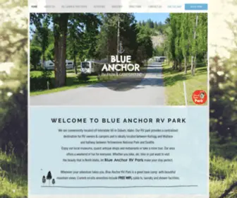 BlueanchorrvPark.com(Blue Anchor RV Park) Screenshot