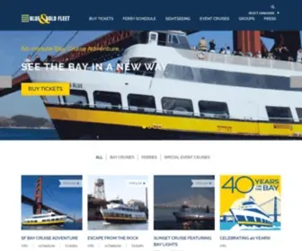 Blueandgoldfleet.com(San Francisco Bay Cruise and Sightseeing) Screenshot