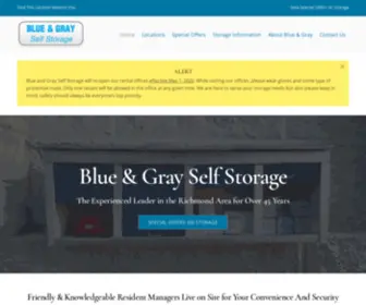 Blueandgraystorage.com(Blue and Gray Self) Screenshot