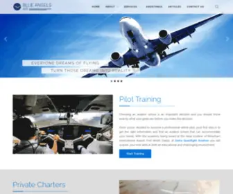 Blueangelsair.com(Pilot Training Choosing an aviation school) Screenshot