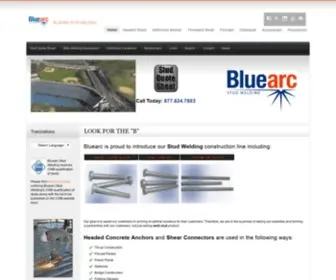 Bluearcstudwelding.com(Stud Welding Supplies & Accessories) Screenshot