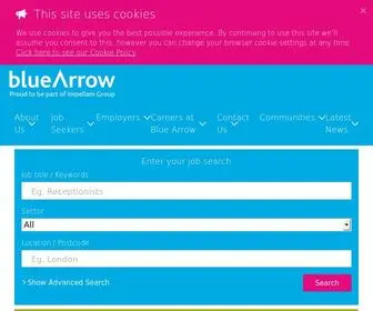 Bluearrow.co.uk(Blue Arrow) Screenshot