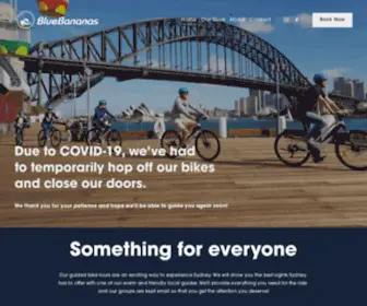 Bluebananas.com.au(BlueBananas Bike Tours & Hire) Screenshot