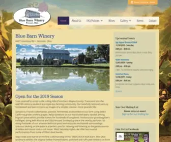 Bluebarnwinery.com(Blue Barn Winery) Screenshot