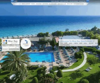 Bluebaybeach.gr(Hotel in Rhodes. Blue Bay Beach Resort Hotel Rhodes offers accommodation in Ialyssos Rhodes) Screenshot