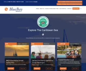 Bluebaybonaire.com(Sailing Trips & Boat Rental Bonaire) Screenshot