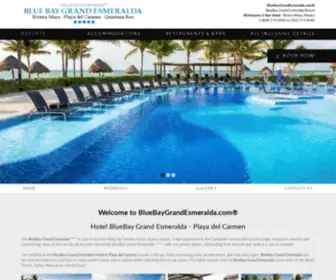 Bluebaygrandesmeralda.com(Riviera Maya) Screenshot
