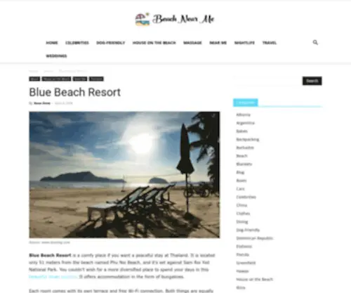 Bluebeachresort.net(Blue Beach Resort) Screenshot