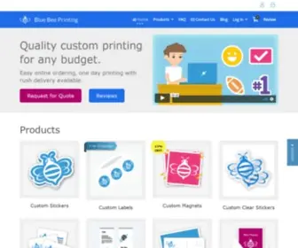 Bluebeeprinting.com(Custom Stickers) Screenshot
