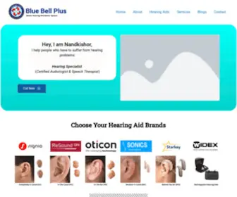 Bluebellsplus.com(Audiologist-Hearing Care Expert At Blue Bell Plus Care) Screenshot