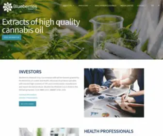 Blueberriesmed.com(Blueberries Medical Corp) Screenshot