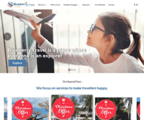 Blueberry-Holidays.com(Your Travel Patner) Screenshot
