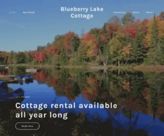 Blueberrychalet.com(Blueberry Lake Cottage) Screenshot
