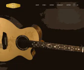 Blueberryguitars.com(Crafted for Sound) Screenshot