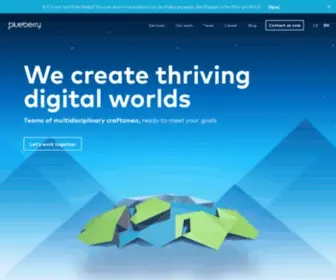 Blueberry.io(We create thriving digital worlds) Screenshot