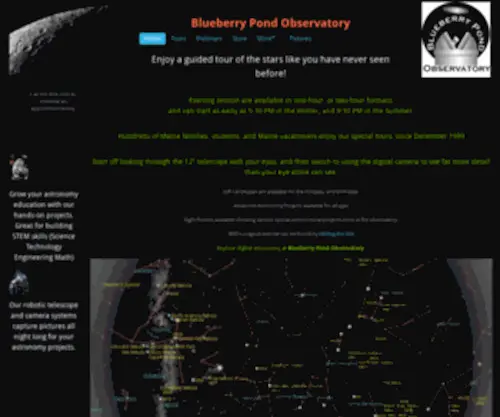 Blueberryobservatory.com(Blueberry Pond Observatory) Screenshot