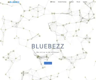 Bluebezz.com(Particles.js) Screenshot