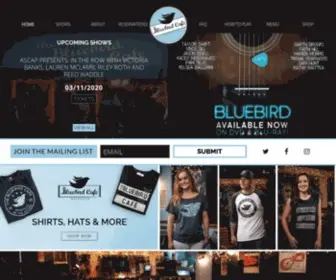 Bluebirdcafe.com(The Bluebird Cafe) Screenshot