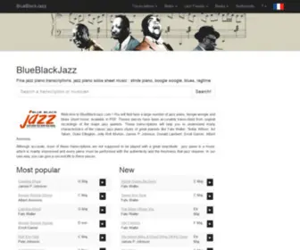 Blueblackjazz.com(Over 400 jazz piano sheet music) Screenshot