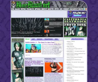 Blueblood.net(Blue Blood Magazine Gothic Punk Photos) Screenshot