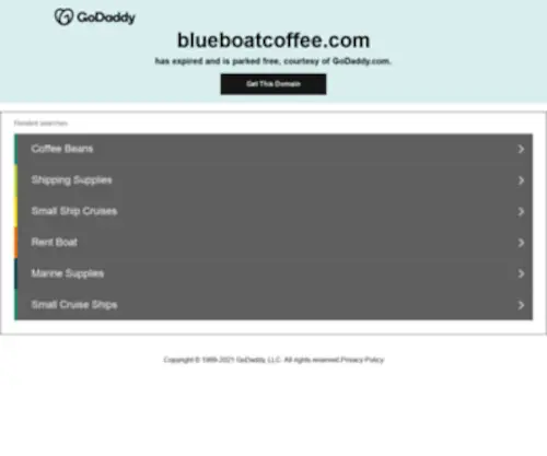 Blueboatcoffee.com(Home Improvement and Housekeeping) Screenshot