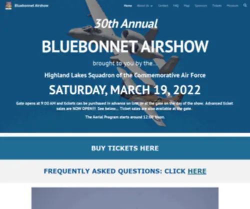 Bluebonnetairshow.com(Bluebonnetairshow) Screenshot