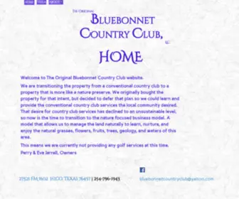 Bluebonnetcountryclub.com(Bluebonnet Country Club) Screenshot