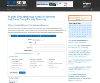 Bluebook.org(IA Blue Book Marketing Research Services) Screenshot