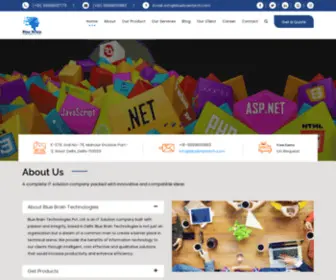 Bluebraintech.com(Blue Brain Technologies Pvt) Screenshot