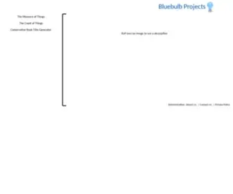 Bluebulbprojects.com(Bluebulb Projects) Screenshot