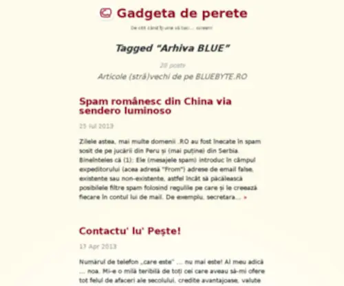 Bluebyte.ro(Gadgeta de perete) Screenshot