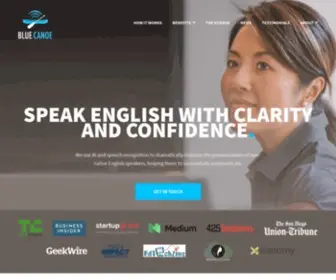 Bluecanoelearning.com(Master english pronunciation with blue canoe learning) Screenshot