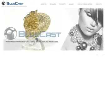 Bluecast.info(High performance castable resin for 3d printers) Screenshot