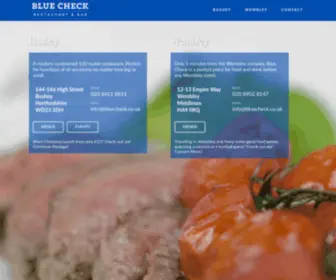 Bluecheck.co.uk(Bluecheck Restaurant) Screenshot