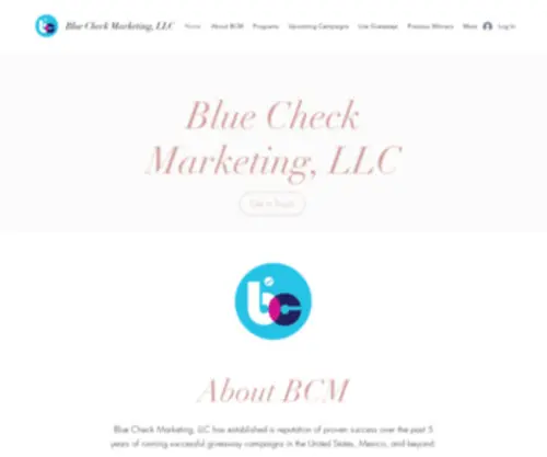 Bluecheckmarketing.com(Bluecheckmarketing) Screenshot