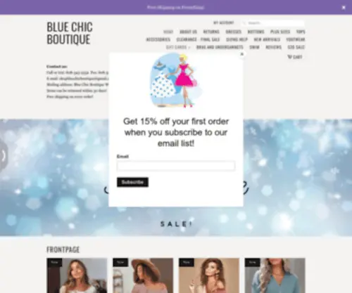 Bluechicboutique.com(Free Shipping) Screenshot