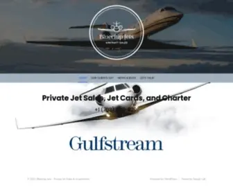 Bluechipjets.com(Private Jet Sales) Screenshot