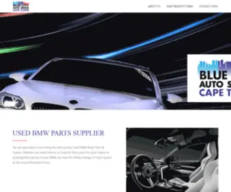 Bluecityautospares.co.za(Used BMW Parts Supplier) Screenshot