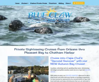 Blueclawboattours.com(Cape Cod Boat Tour Company) Screenshot