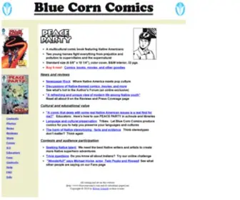 Bluecorncomics.com(Blue Corn Comics) Screenshot