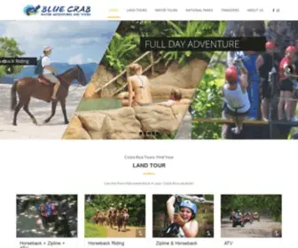 Bluecrabtours.com(The Costa Rica Tour & Activities) Screenshot