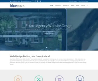 Bluecubes.com(Web Design Belfast Northern Ireland by Blue Cubes Website Design) Screenshot