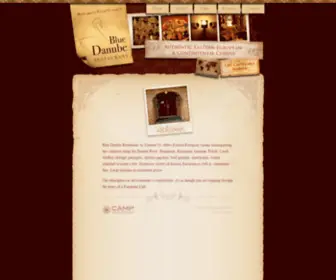 Bluedanuberestaurant.net(Margaret and Peter Pulhac's Blue Danube Restaurant) Screenshot