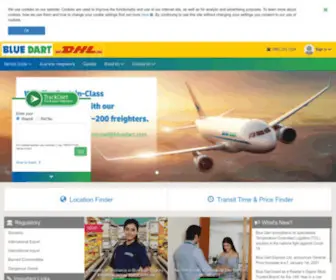 Bluedart.com(Blue Dart Express Limited) Screenshot