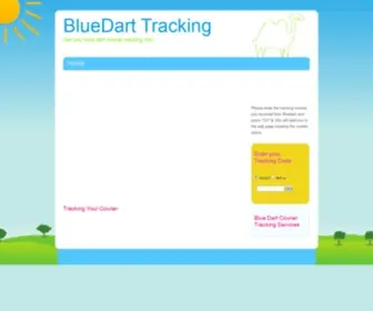 Bluedartcouriertracking.com(BlueDart Tracking) Screenshot