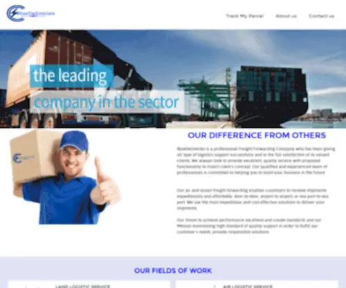 Bluedeliveries.com(Cargo & Freight Company) Screenshot
